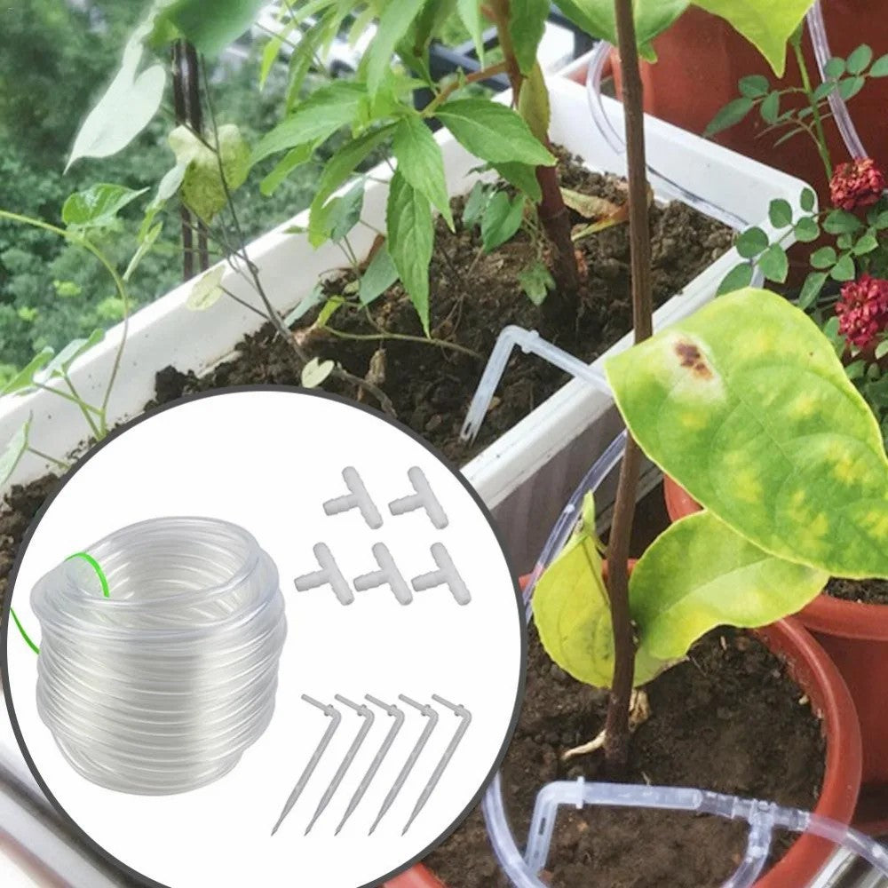 10m PVC Water Pipe Garden Drip Irrigation Clear Hose Fittings for Automatic Waterer 10m PVC Water Pipe Garden Drip Irrigation Clear Hose Fittings for Automatic Waterer